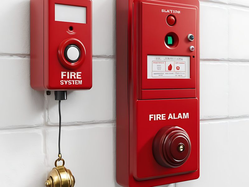 um-alarme-de-incendio-vermelho-com-palavra-incendio